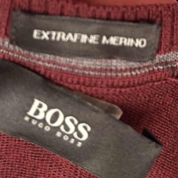 Men’s Boss V Neck long sleeve sweater New no tags - Picture 4 of 4